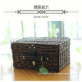 The marvelous wicker picnic basket with lid for Four is available in rich red willow